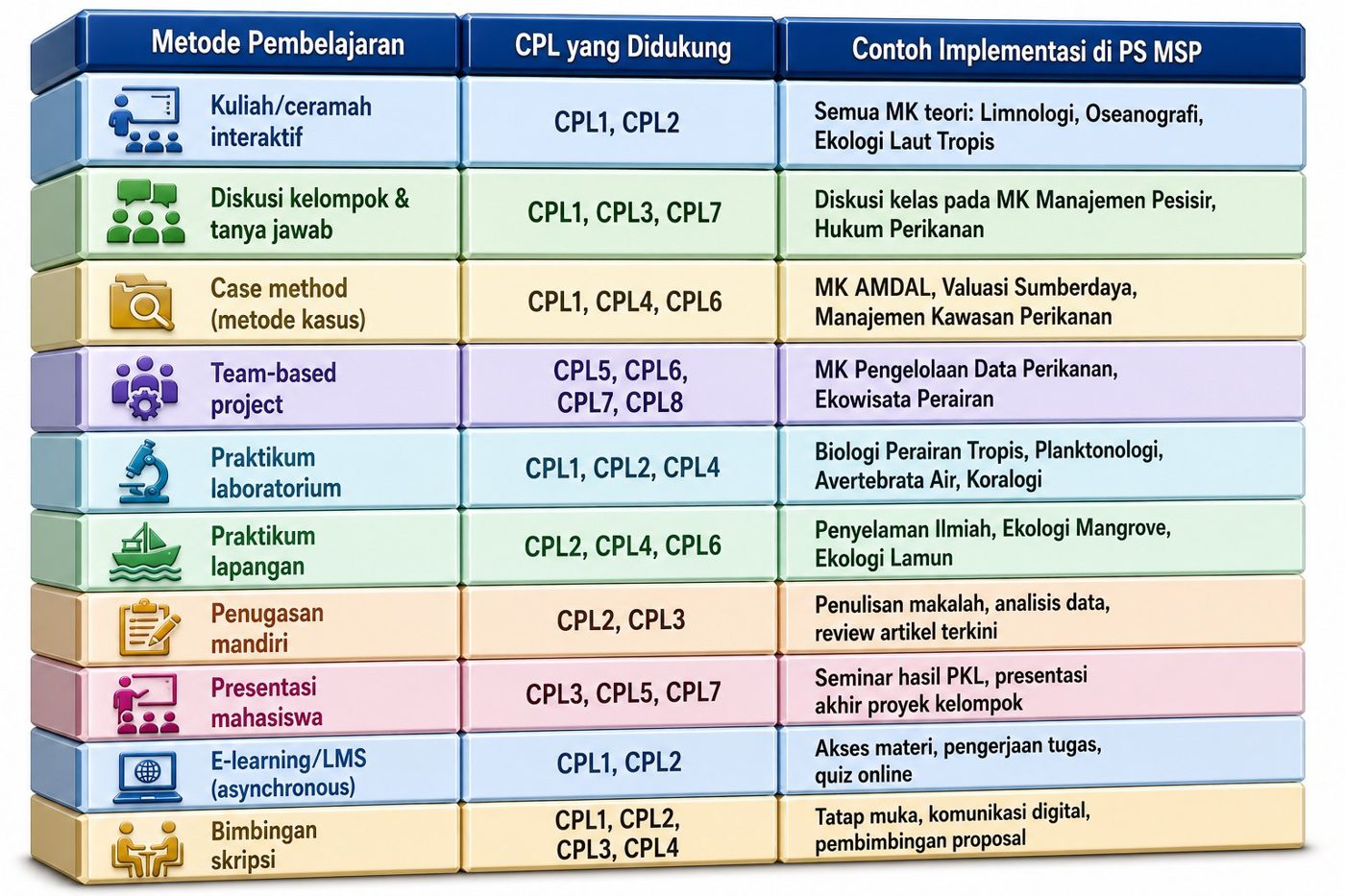 Pelaksanaan pembelajaran luring & daring